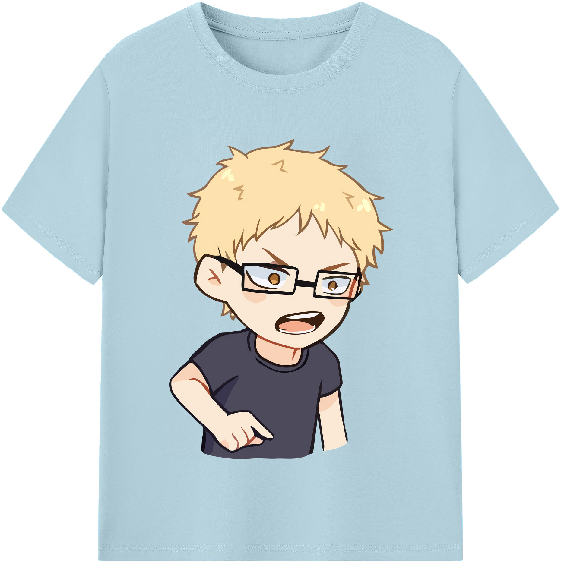 （画像用） ハイキュー!! Haikyu!! 綿100％半袖Tシャツ（フロントプリント）